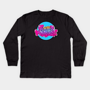 GRAFFITI GOOD MORNING Kids Long Sleeve T-Shirt